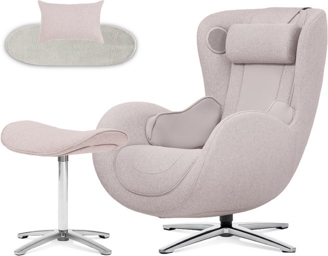 누하스 뉴클래식 패브릭 에디션 안마의자 + 고급 러그 + 보조쿠션 방문설치, N-0003HF, 페일로즈