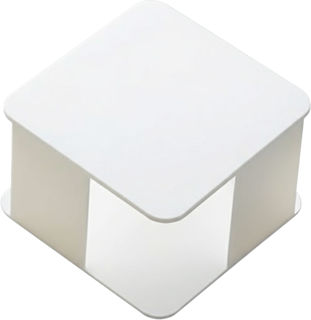 日式菜瓜布架 7.5 x 7.5 x 4.8cm 50g, 白色, 1個