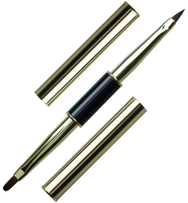 포켓형 듀얼 네일 브러쉬 KN-B3025, 1개, 혼합색상