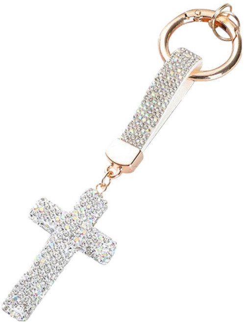 스타리움 차키 가방 십자가 키링, 화이트, 1개