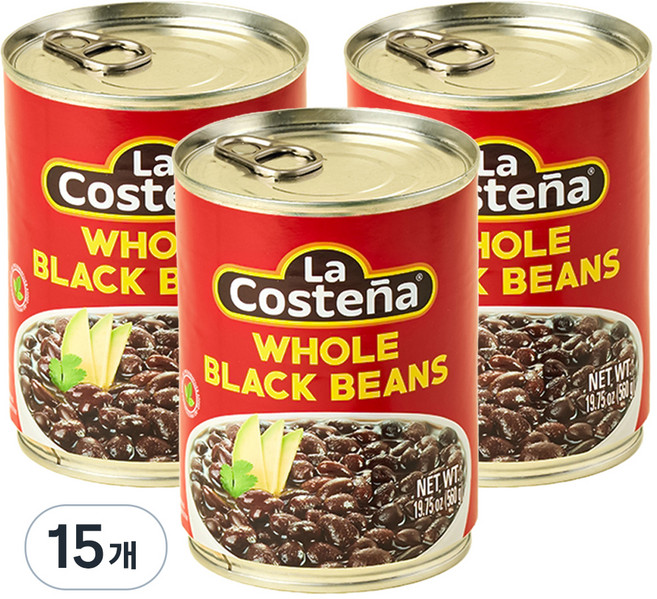 라코스테냐 홀블랙빈스, 560g, 15개