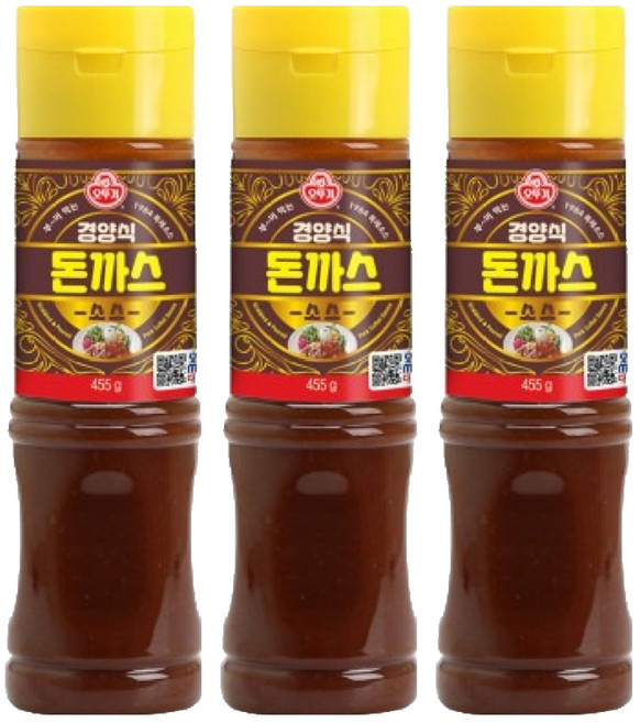 오뚜기 경양식 돈까스소스, 455g, 3개
