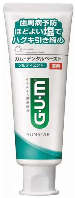 SUNSTAR 三詩達 G.U.M 官方直營 牙周護理牙膏 清爽岩鹽