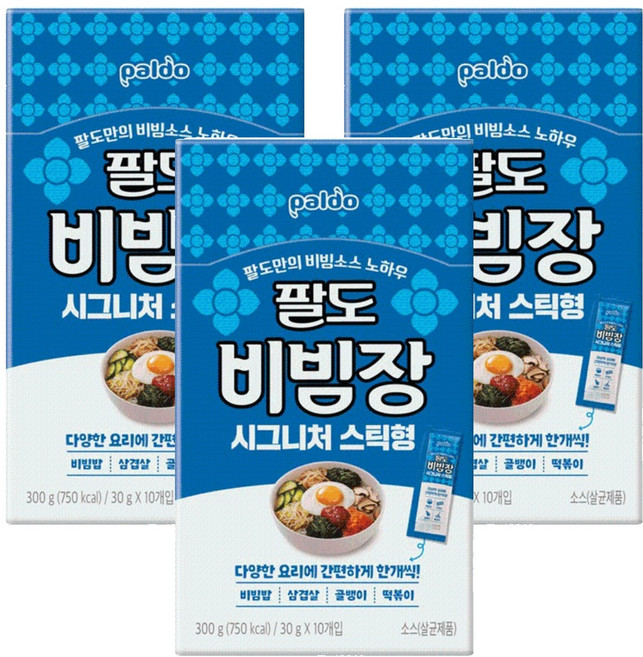 팔도 비빔장 시그니처 스틱형 10p, 300g, 3개