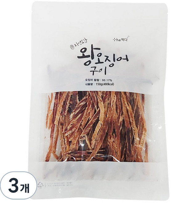 Themukda 乾燥烤大魷魚, 150g, 3個