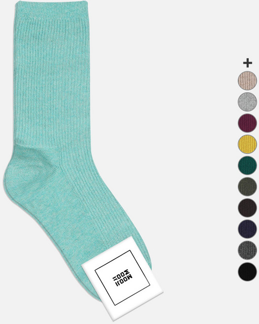 무지무지 여성용 데일리 갑종 골지 중목 양말