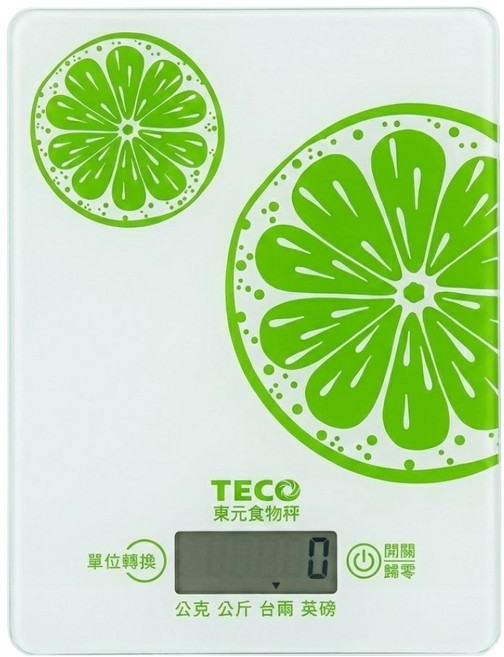 TECO 東元 食物秤 有台兩, 3000g, XYFWT880, 白色