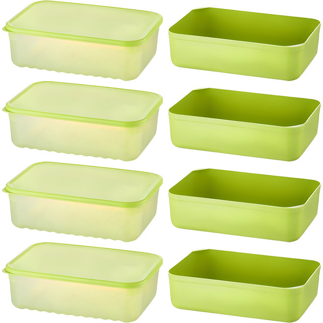 락앤락 스마트킵 프레쉬 밀폐용기 + 채반 세트, 4개, 용기 3.2L(1P) + 채반(1P)