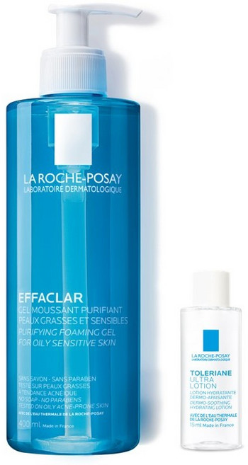 라로슈포제 트러블케어 클렌저 에빠끌라 퓨리파잉 포밍 젤 400ml + 똘러리앙 울트라로션 15ml, 1세트