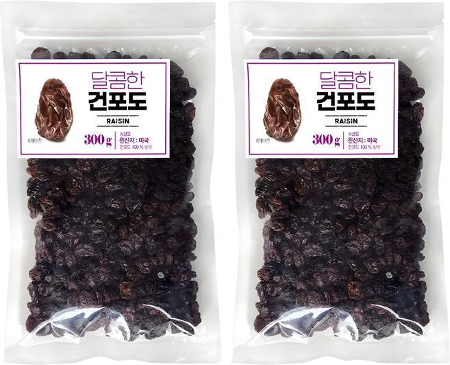 해맑음 달콤한 건포도, 2개, 300g