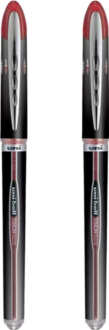 Uni 三菱 ball VISION UB-205抗壓鋼珠筆 紅 1入, 紅色, 2支