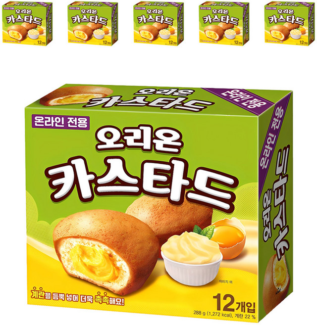 오리온 카스타드, 288g, 6개