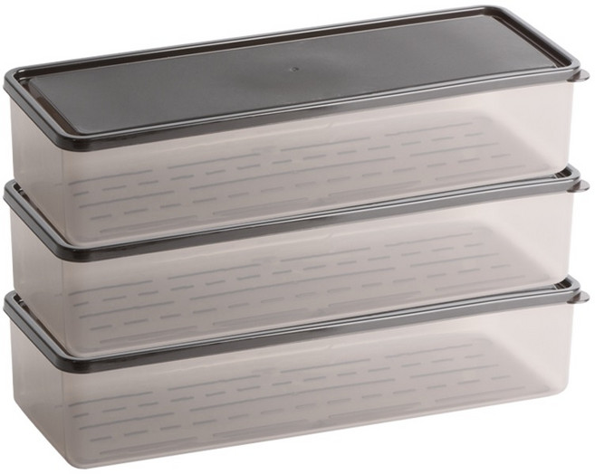 비트리 냉장고 정리용기, 3개, 2.1L