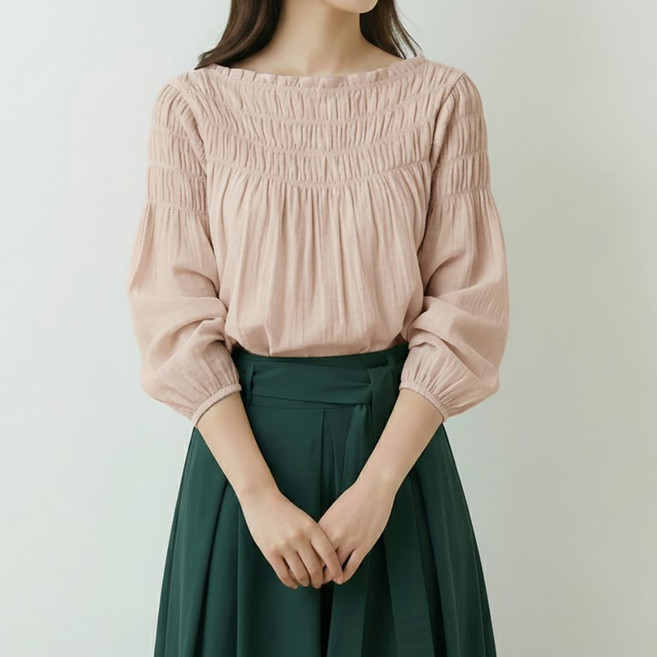 Paperments Belleza 可愛抓皺襯衫 14259