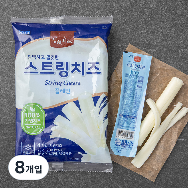 상하치즈 플레인 스트링 치즈, 18g, 4개입, 2개