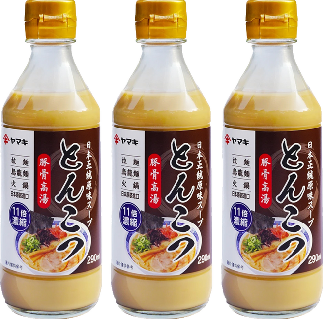 Yamaki 豚骨高湯, 290ml, 3瓶