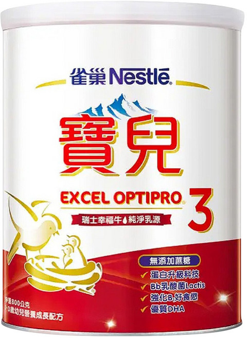 Nestle 雀巢 寶兒 幼兒營養成長配方奶粉 3號 1~3歲, 800g, 1罐