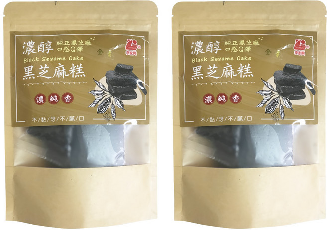 李家興 黑芝麻糕, 180g, 2袋