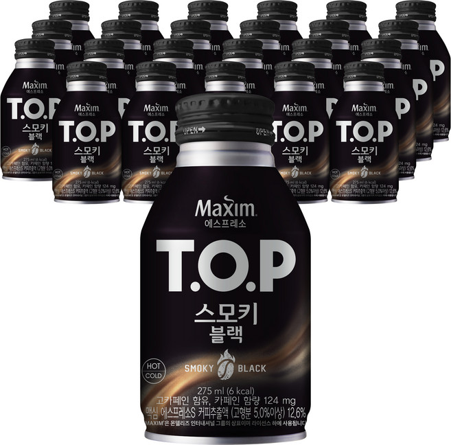 티오피 스모키 블랙 커피, 275ml, 24개