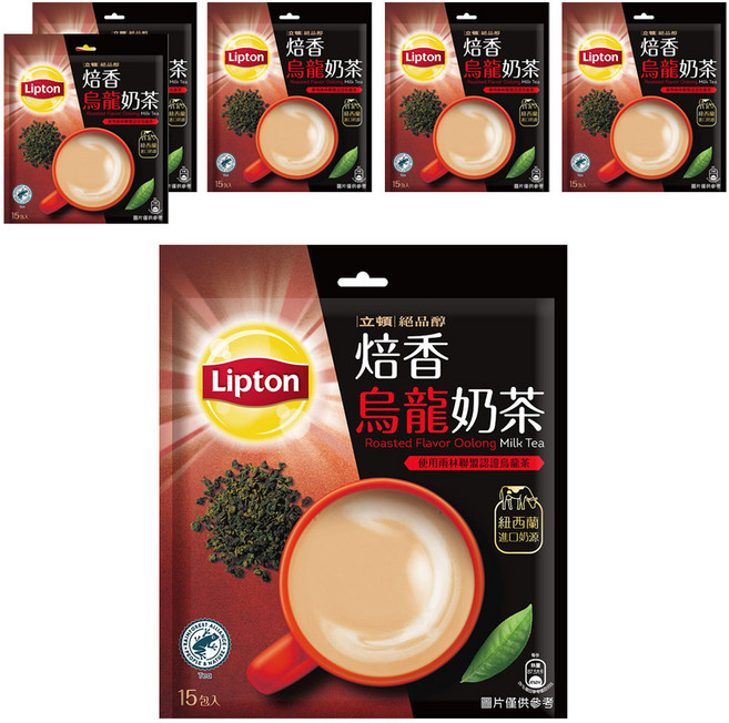 Lipton 立頓 絕品醇 焙香烏龍奶茶, 6袋, 15包, 19g