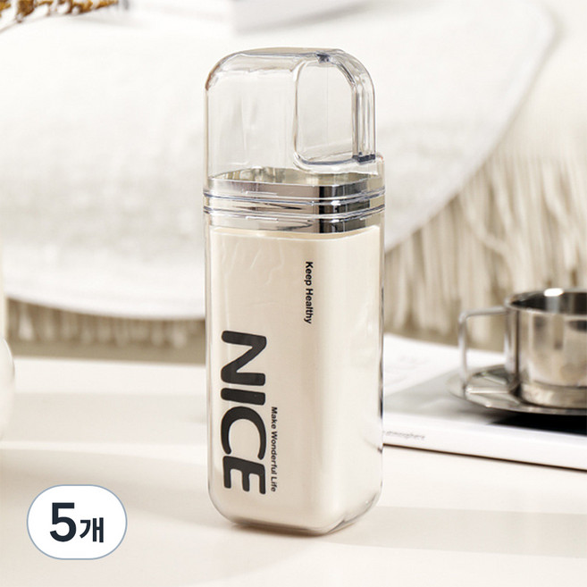 더자카 여행용 사각 라운드 칫솔케이스, 레터링, 5개