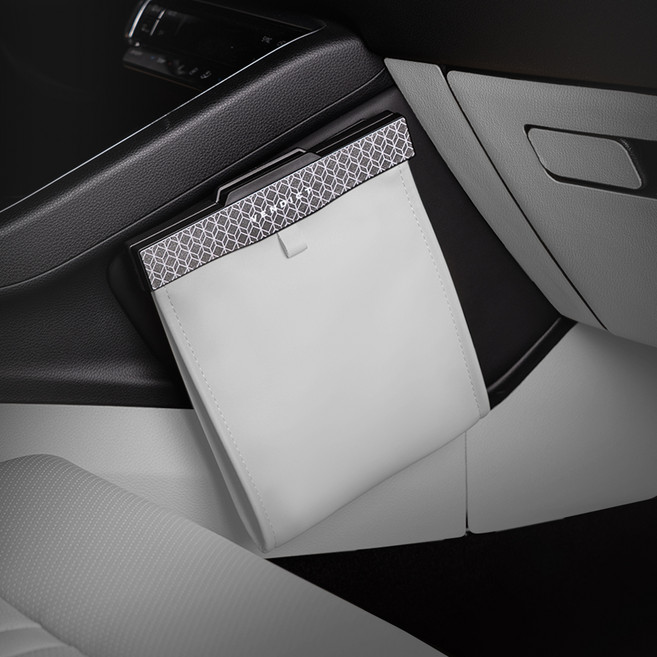 벤딕트 2세대 LED 쓰레기통 앞좌석용 + 봉투 세트, 샌드베이지, 1세트