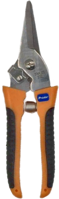 Pro'sKit 寶工 雙色不銹鋼快利剪 200mm, 8PK-SR007, 1個
