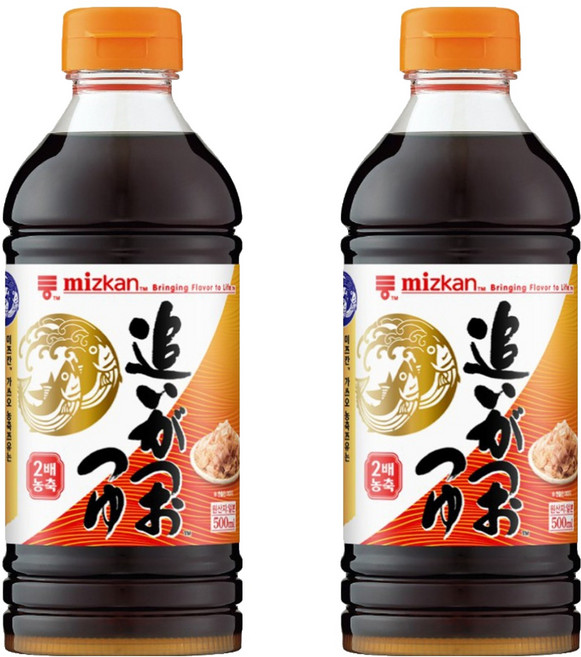 미쯔칸 농축 쯔유, 500ml, 2개
