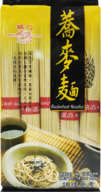 龍口 蕎麥麵 全素, 400g, 1包
