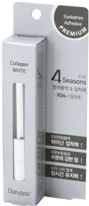 경은 다크니스 포시즌 속눈썹 쌍꺼풀액접착제, 흰색, 1개