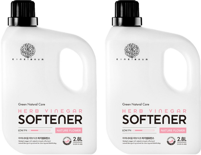 아이너바움 아기섬유린스 네이처플라워, 2개, 2.8L