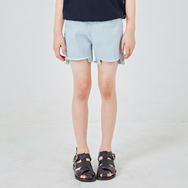 스푼 여아용 시원한 아이스 데님팬츠