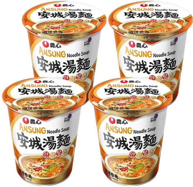 NONGSHIM 農心 安城杯麵 66g, 4個