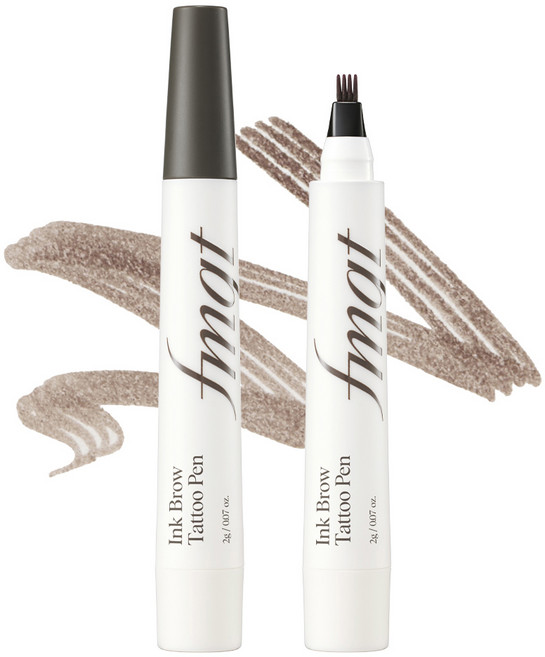 fmgt 더페이스샵 잉크 브로우 타투 펜 2g, 02 그레이 브라운, 1개