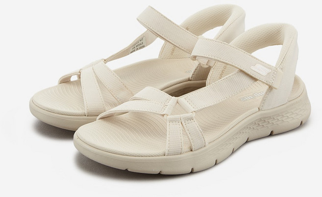 SKECHERS 女款 GO WALK Flex 涼鞋 SP0WSCGM38, 自然色, 230