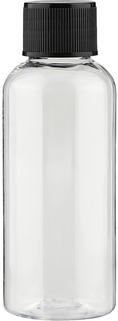 단마개 플라스틱 용기 50ml, 투명 + 블랙, 30개