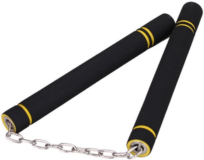 공감피크 성인 초보자 쌍절곤 스텐체인, 블랙