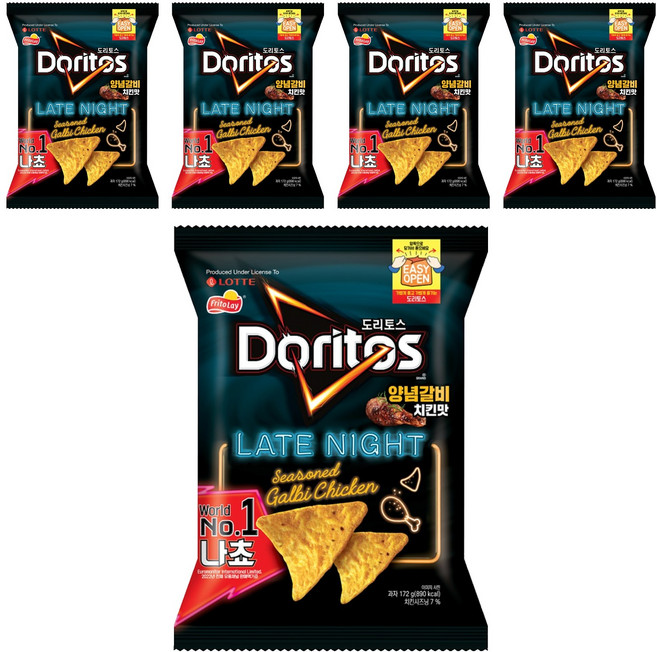 도리토스 양념갈비치킨맛, 172g, 5개