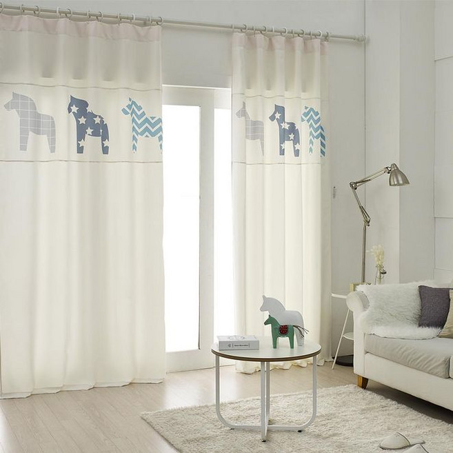 베베데코 화이트암막 거실용커튼