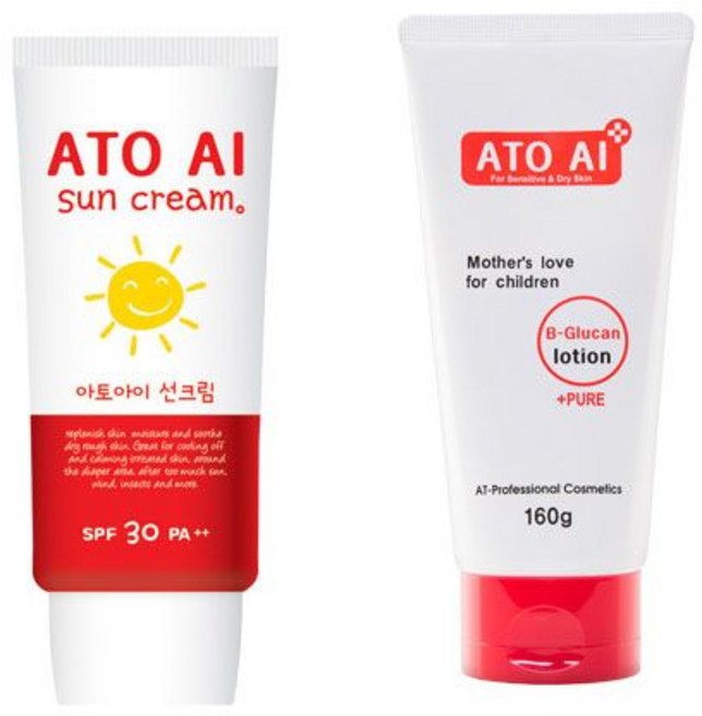 아토아이 로션 + 썬크림 30 ++, 1세트, 60g