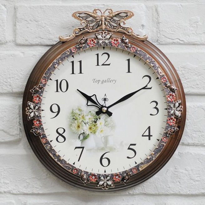 원목 나비 벽시계, 본상품선택, 1개, A-G