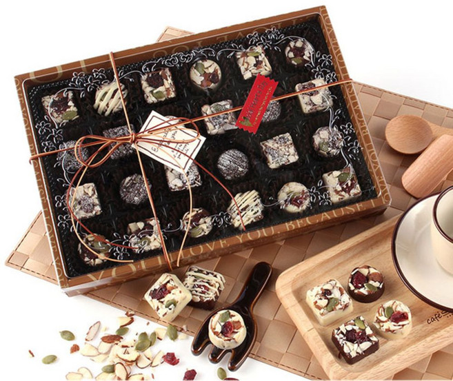 상상앤드 아몬드 클러스트 초콜릿 만들기 세트, 수제 초콜릿 만들기 DIY세트, 1개