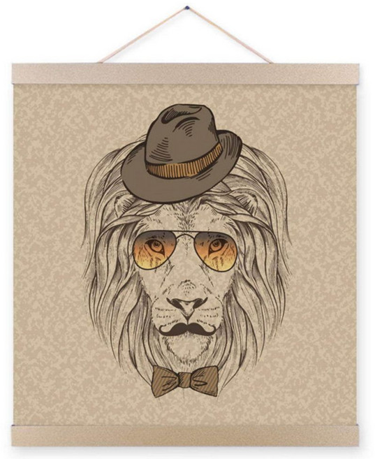 인테리어포스터4 신사사자