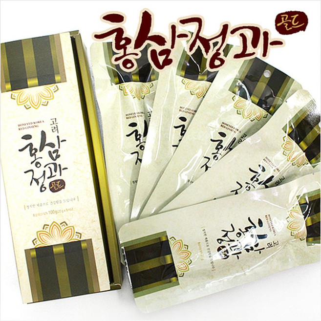 고려홍삼정과골드세트(4년근), 5개, 20g