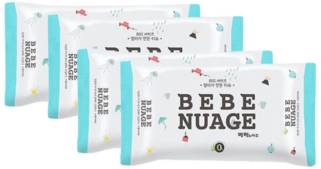 베베 누아주 건티슈, 16매 x 4팩, 4세트, 16매