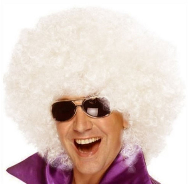 이모쿠비 점보파마가발, 화이트, 1개