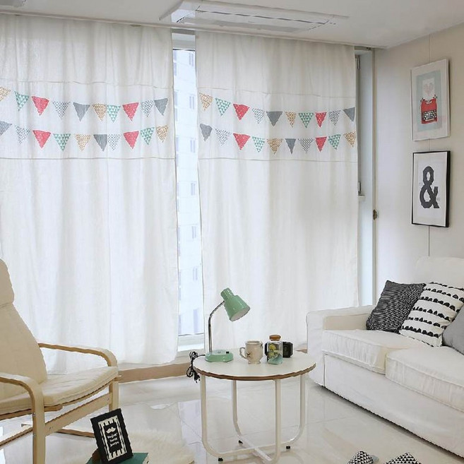 북유럽풍 DTP 린넨커튼