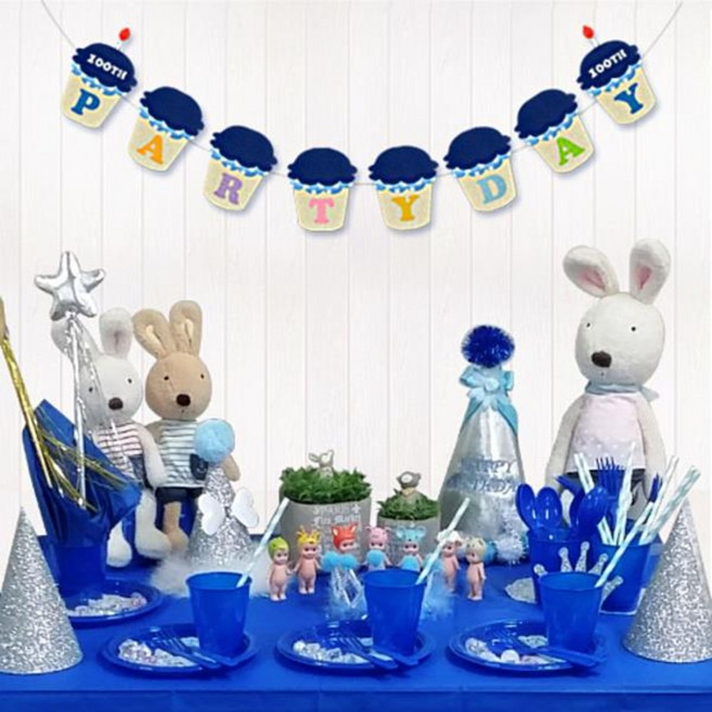 와우파티코리아 테이블 세트, 블루, 1개