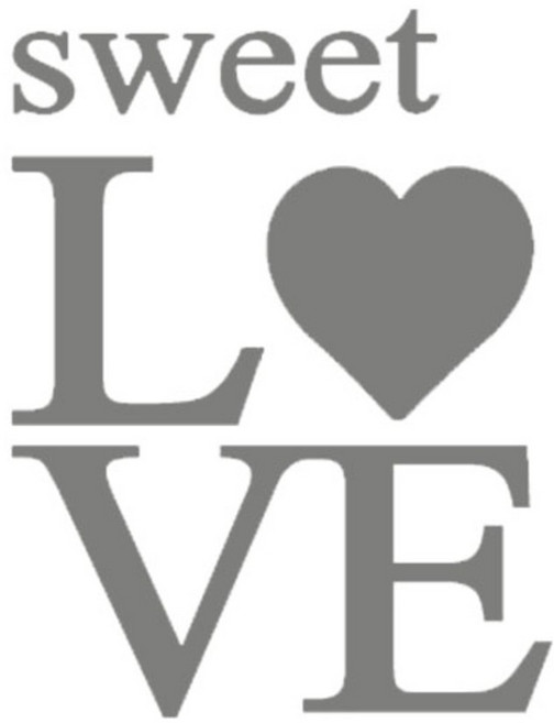 슬로우드로잉 스윗스윗러브B-2 스티커, 다크그레이