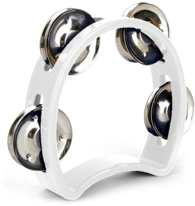 리베라 MT5 키즈 탬버린, 흰색, 1개